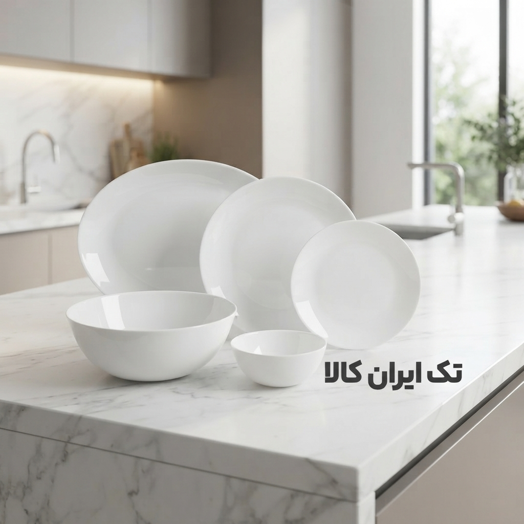 سرویس غذاخوری مقصود 26 پارچه ارکوپال گرد مناسب 6 نفر