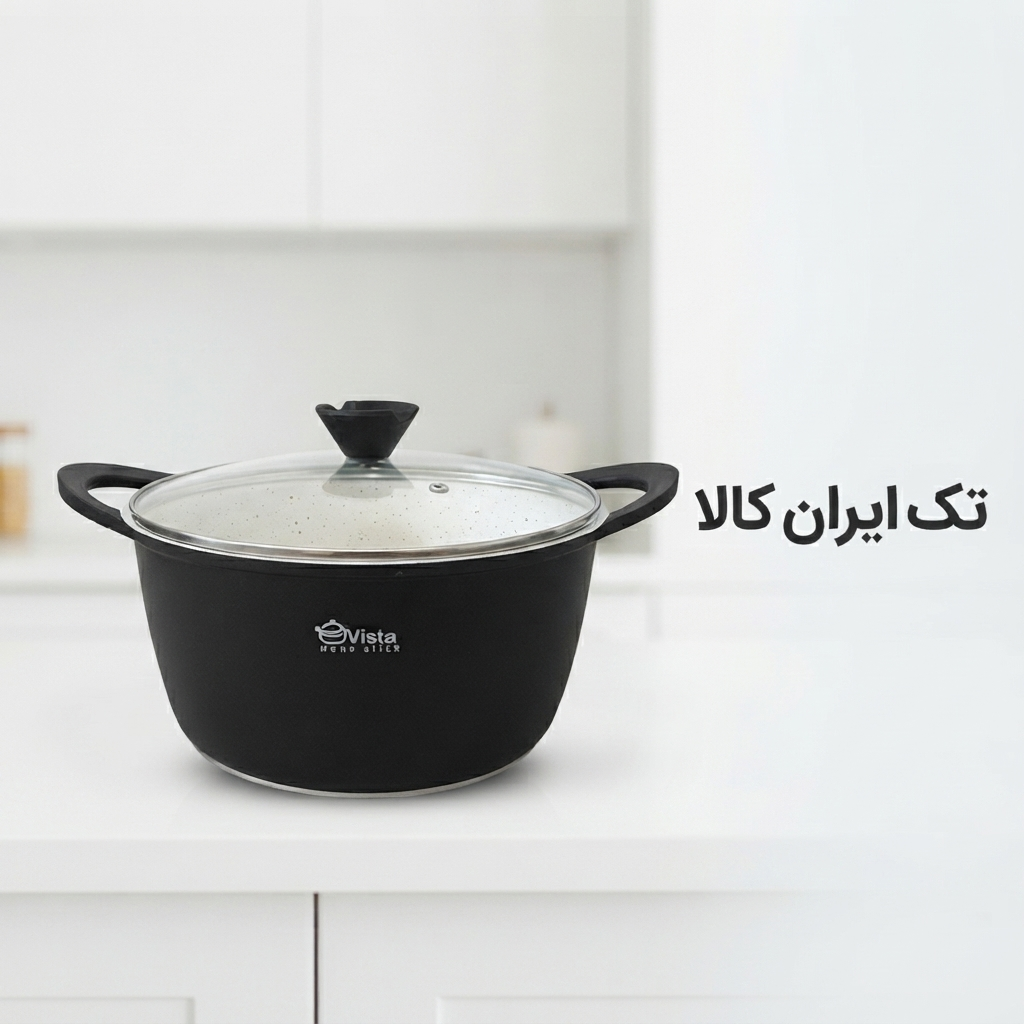 قابلمه تک ویستا سایز 36 داخل گرانیت طوسی