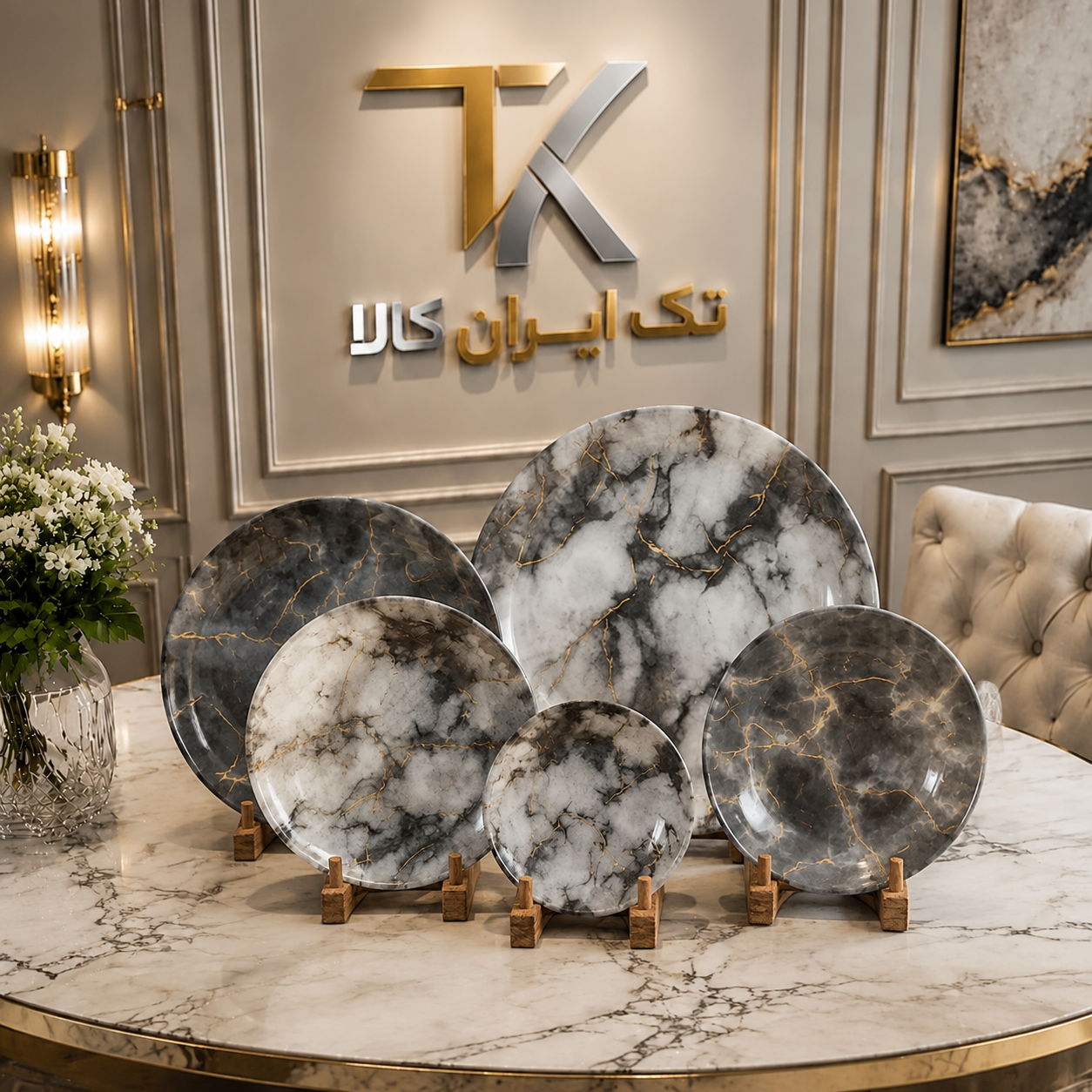سرویس 6 نفره 25 پارچه طرح سالی 