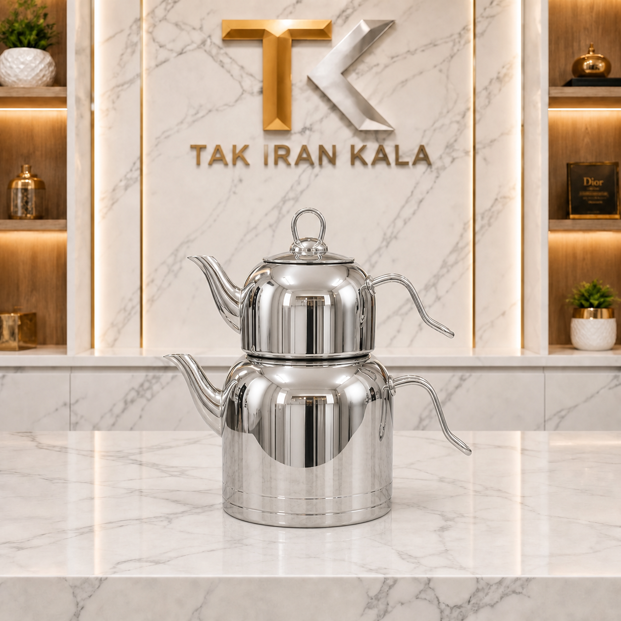 کتری قوری میلان تمام استیل 